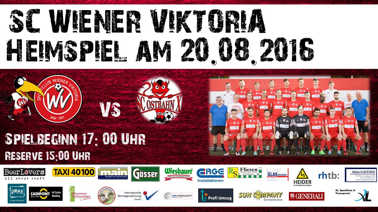 1. Heimspiel SC Wiener Viktoria SC Ostbahn XI WIENER VIKTORIA